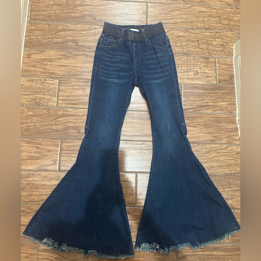 Turquoise Haven bell bottom jeans